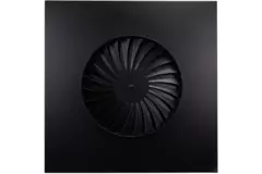 Diffusore a vortice a lame fisse 600mm quadrato - SWS 600 RAL 9005 30% lucido