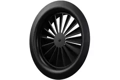 Diffusore a vortice rotondo 100 mm vite centrale - SWR100 RAL9005 30% lucido
