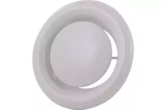 Valvola di scarico per ventilazione 100 mm in metallo - E-DVS100 RAL9016