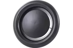 Valvola di scarico per ventilazione 100 mm metallo - E-DVS100 RAL9005 30% lucido
