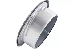Valvola di scarico per ventilazione 125 mm metallo - E-DVS125 RAL9005 30% lucido