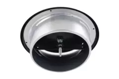 Valvola di ventilazione 160 mm in metallo - S-DVS160 RAL9005 30% lucido