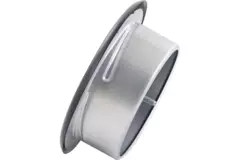 Valvola di ventilazione 160 mm in metallo - S-DVS160 RAL9005 30% lucido