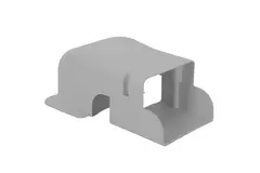 Tappo a parete ClimaConnect per canale di montaggio 75 mm - RAL 9010