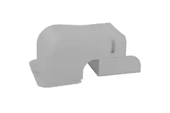 Tappo a parete ClimaConnect per canale di montaggio 75 mm - RAL 9010