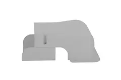 Tappo a parete ClimaConnect per canale di montaggio 75 mm - RAL 9010