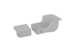 Tappo a parete ClimaConnect per canale di montaggio 75 mm - RAL 9010