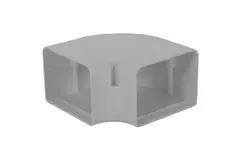 ClimaConnect 90° curva piatta per canale di montaggio 100 mm - RAL 9010