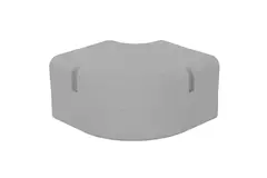 ClimaConnect 90° curva piatta per canale di montaggio 100 mm - RAL 9010