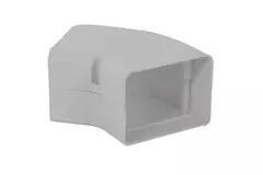 ClimaConnect Curva piatta a 45° per canale di montaggio 75 mm - RAL 9010