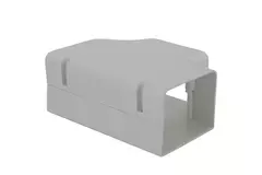Pezzo a T ClimaConnect per canale di montaggio 100 mm - RAL 9010