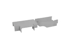 Pezzo a T ClimaConnect per canale di montaggio 100 mm - RAL 9010