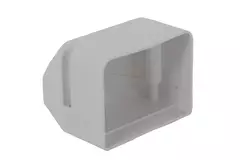 Estremità ClimaConnect per canale di montaggio 75 mm - RAL 9010