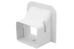 Rosone a parete ClimaConnect per canale di montaggio 75 mm - RAL 9010