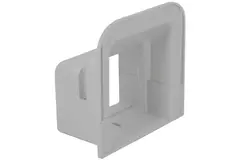 Rosone a parete ClimaConnect per canale di montaggio 75 mm - RAL 9010
