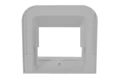 Rosone a parete ClimaConnect per canale di montaggio 75 mm - RAL 9010