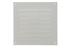 Griglia esterna quadrata 150x150 mm in alluminio - RAL9010