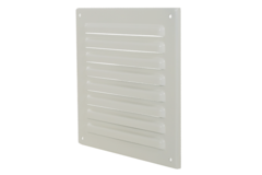 Griglia esterna quadrata 150x150 mm in alluminio - RAL9010
