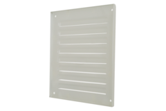 Griglia esterna quadrata 150x150 mm in alluminio - RAL9010