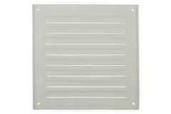 Griglia esterna quadrata 150x150 mm in alluminio - RAL9010