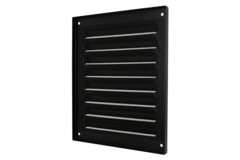 Griglia esterna quadrata 200x200 mm alluminio - RAL9005 30% lucido