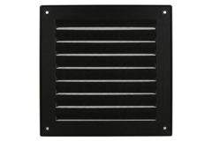 Griglia esterna quadrata 200x200 mm alluminio - RAL9005 30% lucido