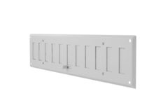 Griglia a muro regolabile 500x100 mm in metallo - RAL 9016