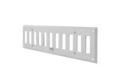 Griglia a muro regolabile 500x100 mm in metallo - RAL 9016