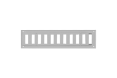 Griglia a muro regolabile 500x100 mm in metallo - RAL 9016