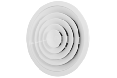 Diffusore a soffitto rotondo con motivo fisso Ø 250 mm - RAL9016