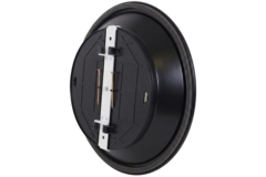 Diffusore a soffitto rotondo con motivo fisso Ø 150 mm - RAL9005 30% lucido