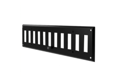 Griglia a parete regolabile 300x100 mm metallo - RAL 9005 30% lucido