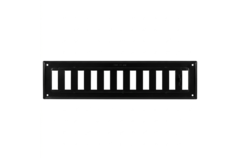 Griglia a parete regolabile 300x100 mm metallo - RAL 9005 30% lucido