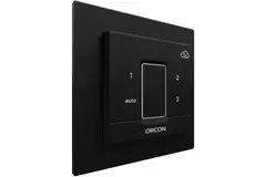 Copertura nera per il sensore di controllo da incasso Orcon CO₂ 15RF