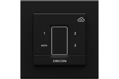 Copertura nera per il sensore di controllo da incasso Orcon CO₂ 15RF