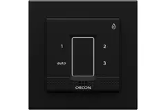 Cappuccio di copertura nero per sensore di controllo da incasso Orcon 15RF