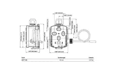 Sensore di temperatura a cavo Belimo 4-20 mA - sonda 50x6 mm - 2 metri - 22CT-14H