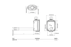 Sensore da condotto Belimo per umidità e temperatura - sonda 140 mm - 22DTH-11M