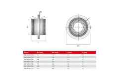 Valvola a iride 150 mm - acciaio inox 316L - IRIS150