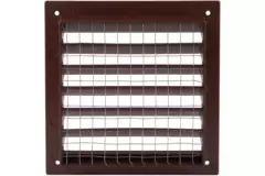 Griglia da parete esterna in alluminio 100x100 mm - RAL 8016