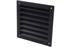 Griglia da parete esterna in alluminio 100x100 mm - RAL 9005