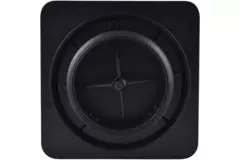 Valvola ClimaConnect Design quadrata Ø 125 mm - nera
