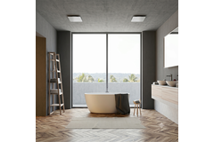 Valvola ClimaConnect Design quadrata Ø 125 mm - bianca