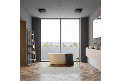 Valvola ClimaConnect Design quadrata Ø 125 mm - nera