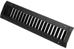 Griglia per condotto ClimaConnect regolabile in un solo senso 625x75 mm per tubi da 160 a 400 mm - RAL 9005