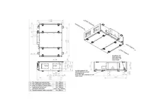 Unità di trattamento aria Maxivent WTW con scambiatore a controcorrente da 1700 m³/h con riscaldatore elettrico a destra - PHE 1700 F EOJR