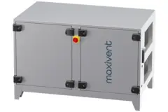 Unità di trattamento aria Maxivent WTW con scambiatore a controcorrente da 700 m³/h con riscaldatore elettrico, disposizione orizzontale a destra - PHE 700 H EOJR