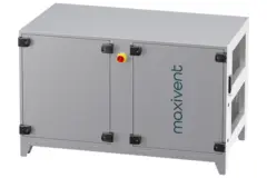 Unità di trattamento aria Maxivent WTW con scambiatore a controcorrente da 2000 m³/h con riscaldatore elettrico, disposizione orizzontale a destra - PHE 2000 H EOJR