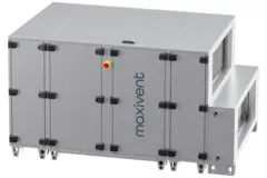 Unità di trattamento aria Maxivent WTW con scambiatore a controcorrente da 5000 m³/h con batteria ad acqua calda in posizione orizzontale a sinistra - PHE 5000 H WOJL T 01