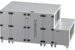Unità di trattamento aria Maxivent WTW con scambiatore a controcorrente da 5000 m³/h con batteria DX in posizione orizzontale a destra - PHE 5000 H ODJR T 01